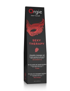 Huile de massage embrassable Sexy Therapy fraise 2