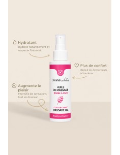Huile de massage BIO barbe à papa - Divinextases 2