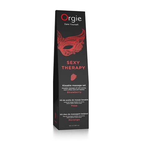 Huile de massage embrassable Sexy Therapy fraise
