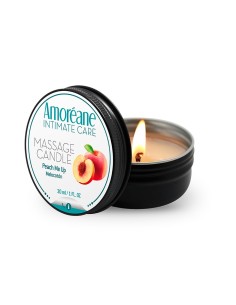 Bougie de massage pêche - Amoreane