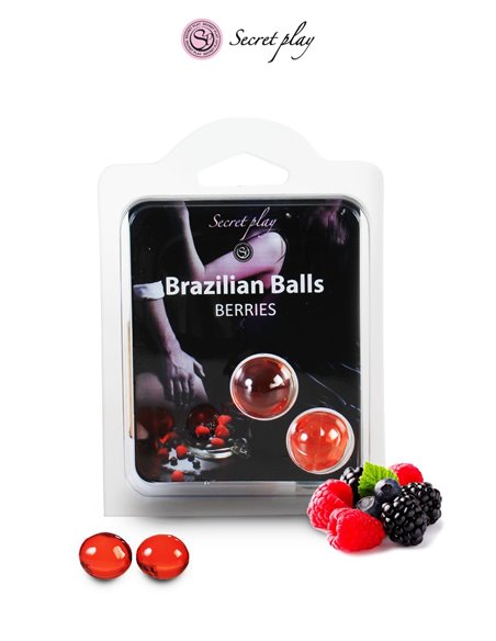 2 Brazilian Balls - baies rouges