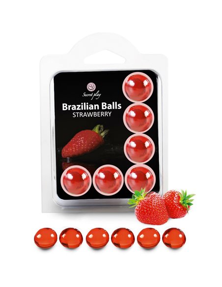 6 Brazilian Balls - fraise