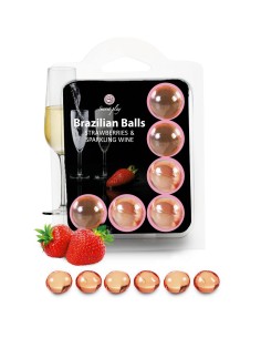 6 Brazilian Balls - fraise & champagne