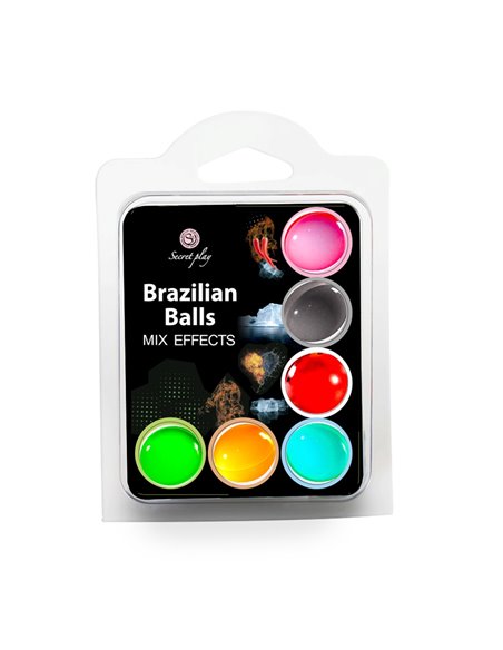 6 Brazilian balls avec effets différents