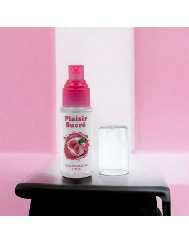  Huile de Massage Gourmande - Litchi - Plaisir Sucré -  Huile de massage - Avenue du Plaisir - Sexshop n°1 en France