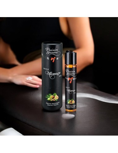 Huile de massage gourmande et comestible - Fruits Exotiques -  Huile de massage - Avenue du Plaisir - Sexshop n°1 en France