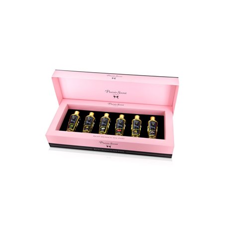 Coffret 6 huiles de massage sèches - Plaisir Secret