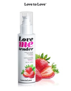 Huile de massage fraise 100ml